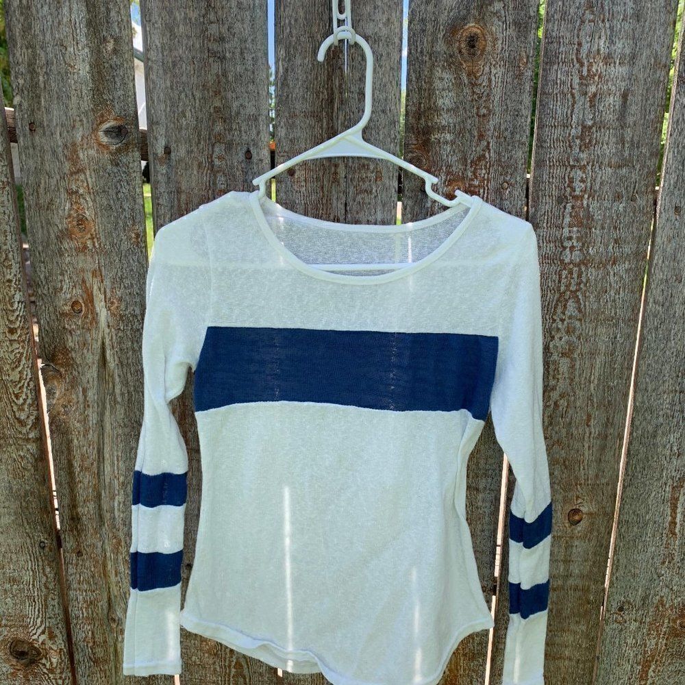 Sweater long sleeve thin stripes junior Large